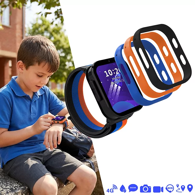 Children’s Smart Watch inSPORTline Cubbio - White - Black