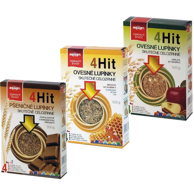 4HIT wheat flakes