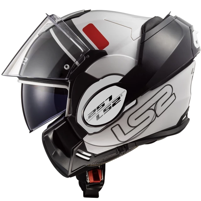Flip-Up Motorcycle Helmet LS2 FF399 Valiant Lumen / H-V Yellow - Prox Matt H-V Yellow Black