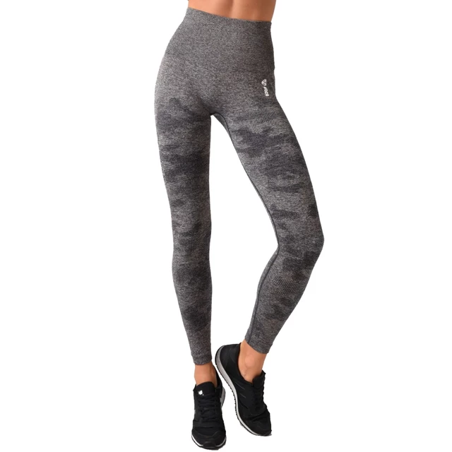Women’s Seamless Leggings Boco Wear Moro Cropped - Grey Camouflage