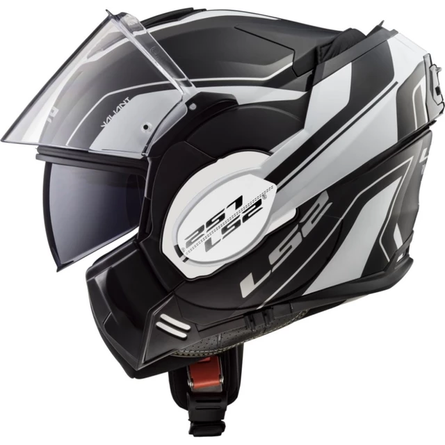 Flip-Up Motorcycle Helmet LS2 FF399 Valiant Lumen / H-V Yellow - Prox Matt H-V Yellow Black