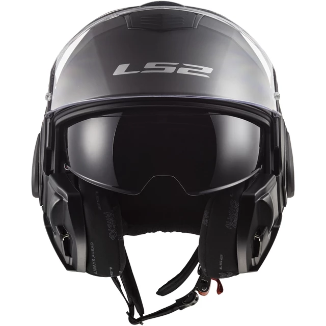 Flip-Up Motorcycle Helmet LS2 FF399 Valiant Lumen / H-V Yellow - Prox Matt H-V Yellow Black