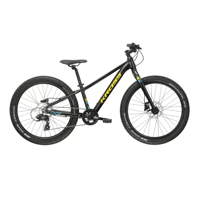Junior Bike Kross LEVEL JR 2.0 24” Gen 007 - černá / žlutá / lesk - černá / žlutá / lesk