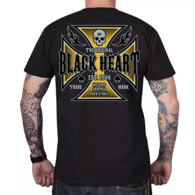 T-Shirt BLACK HEART Ruthless - Black - Black