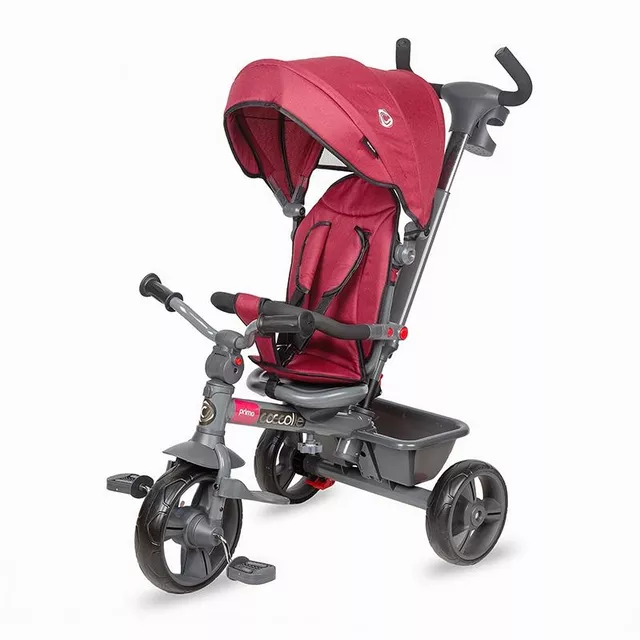 Three-Wheel Stroller w/ Tow Bar Coccolle Primo - Magenta - Magenta