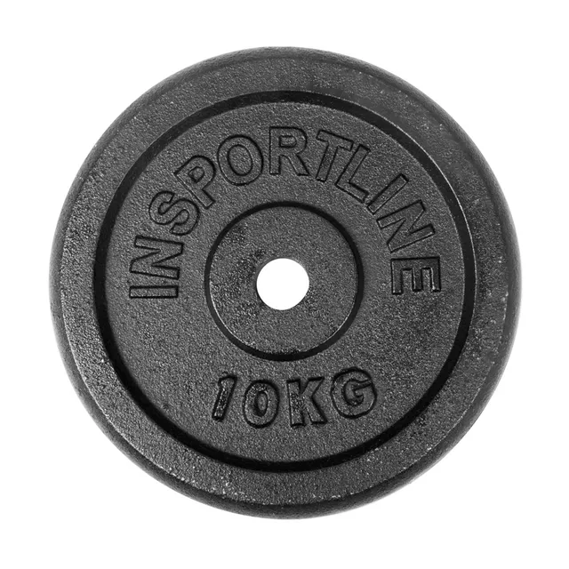 Cast Iron Weight Plate inSPORTline CastCzech 10 kg 30 mm