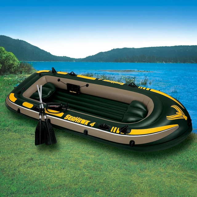 Intex Inflatable Boat for 4 People + oars