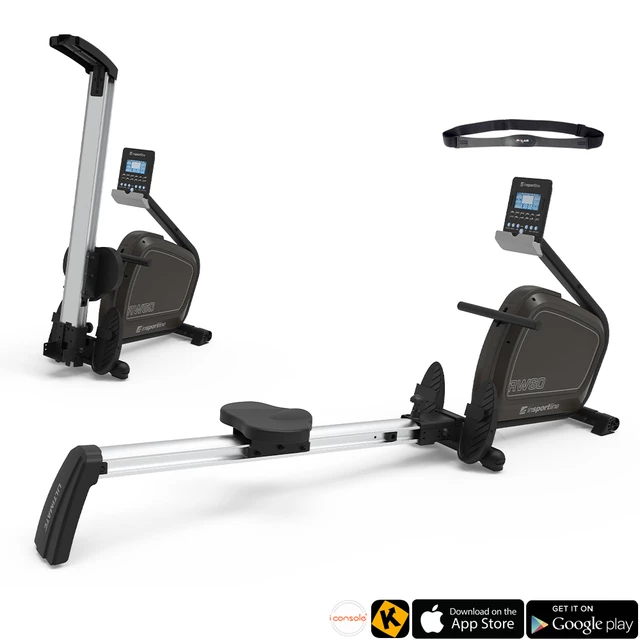 Rowing Machine inSPORTline RW60 - Black