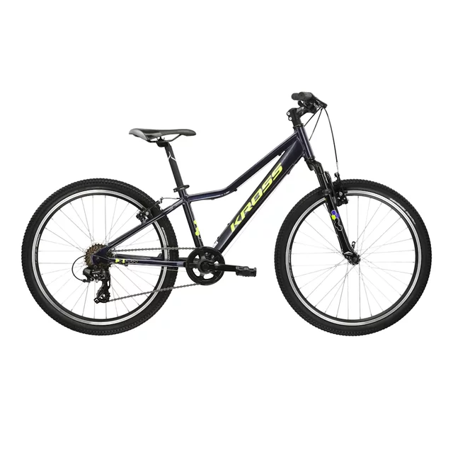 Junior Bike Kross Hexagon JR 1.0 24” Gen 006 - námořnická modrá / žlutá / lesk - námořnická modrá / žlutá / lesk
