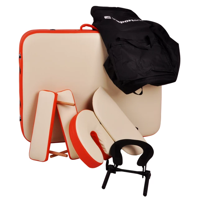Massage Table inSPORTline Tamati 2-Piece Aluminium - Brown