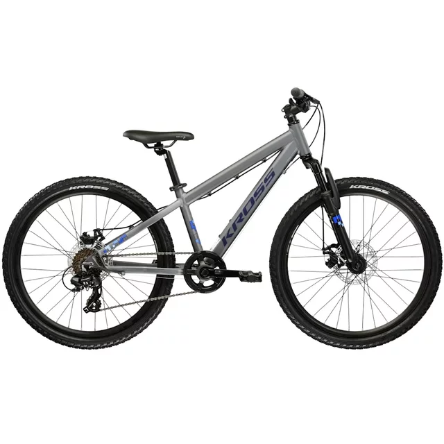Junior Bike Kross Dust JR 1.0 DSC 24” – 2026 - zelená/zelená/lesk - šedá/námořnická modrá/mat