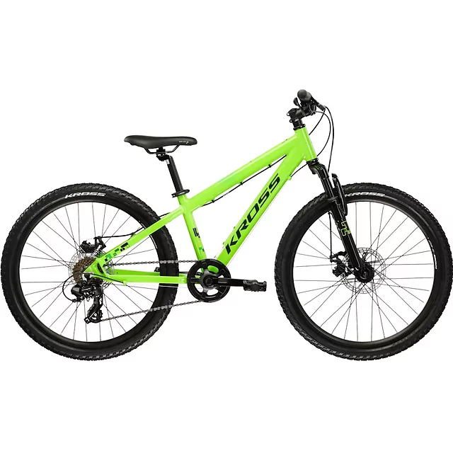 Junior Bike Kross Dust JR 1.0 DSC 24” – 2026 - zelená/zelená/lesk - zelená/zelená/lesk
