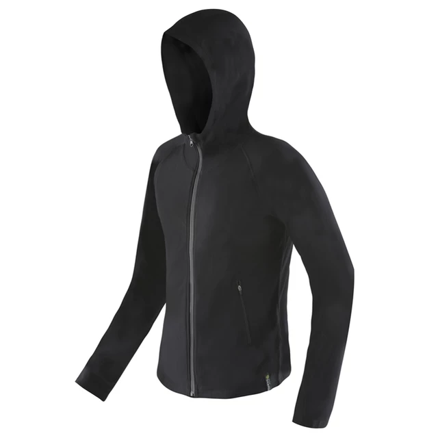 Unisex Long-Sleeved Hoodie ECO Bamboo Sport - Black