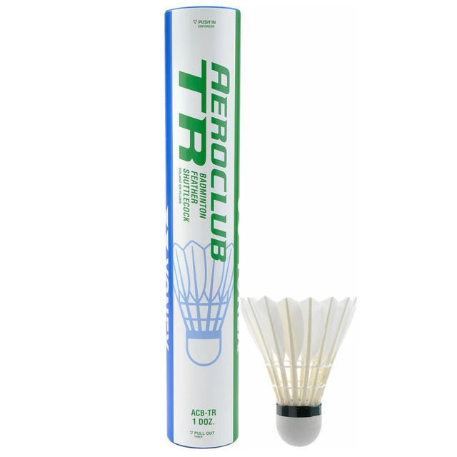 Feather Shuttlecocks Yonex Aeroclub TR – 12 Pcs.
