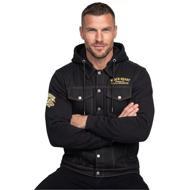 Motorcycle Jacket W-TEC Black Heart Reeftor - Black