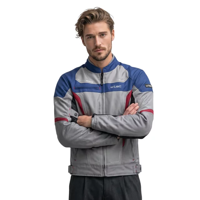 Men’s Summer Motorcycle Jacket W-TEC Mirelio - Black-Fluo