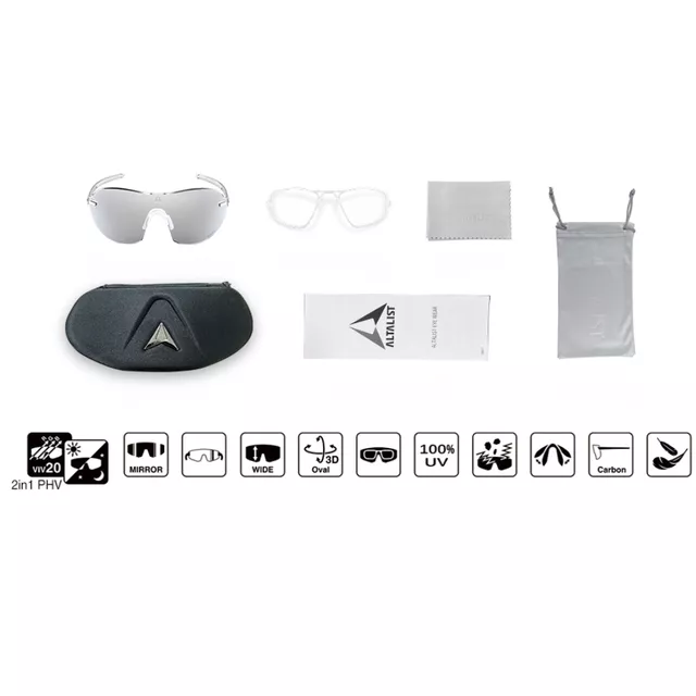 Photochromic Sunglasses Altalist Kisou PRD - Black with Blue Lenses