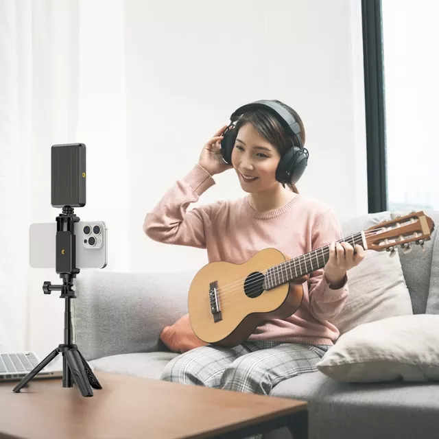 Mini Extending Tripod Apexel w/ LED Light & Action Camera Adapter