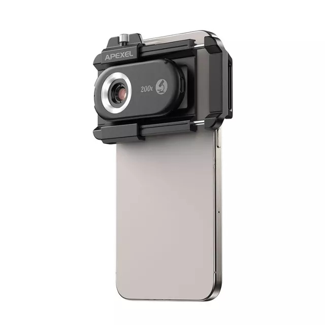 200x Smartphone Microscope Lens Apexel w/ LED and UV Light