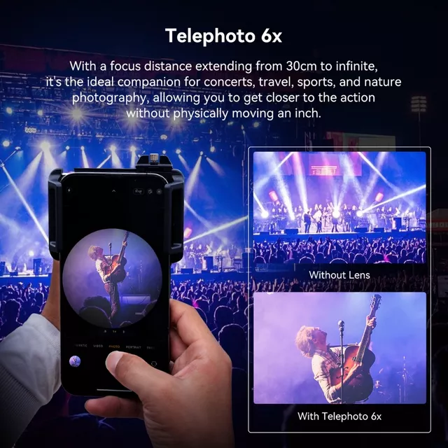 2-in-1 Lens Set Apexel – 6x Telephoto & 150mm Macro