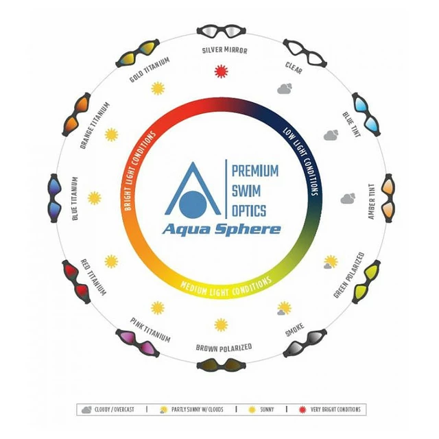 Swimming Goggles Aqua Sphere Michael Phelps XCeed Silver Titanium Mirrored - Black-White