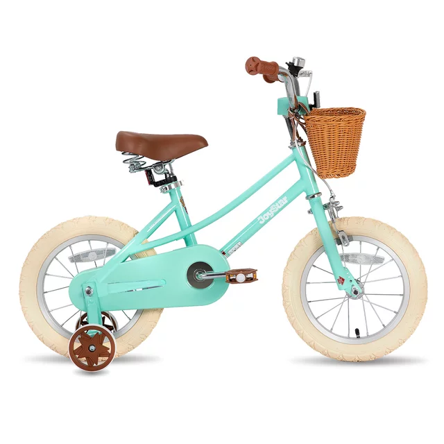 Children’s Bike Joystar Retro 14” w/ Basket • 92 – 120 cm - Purple - mentolová