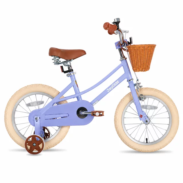 Children’s Bike Joystar Retro 16” w/ Basket • 104 – 135 cm - mentolová - Purple