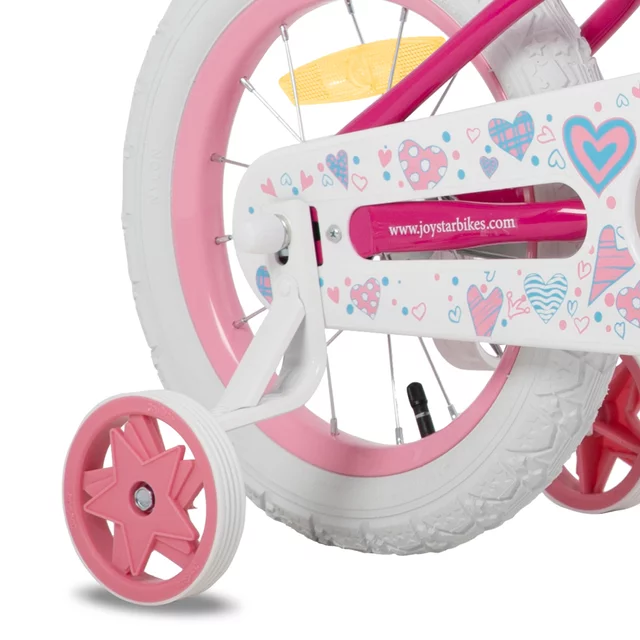 Children’s Bike Joystar Angel 14” w/ Basket & Training Wheels • 91 – 119 cm - Pink
