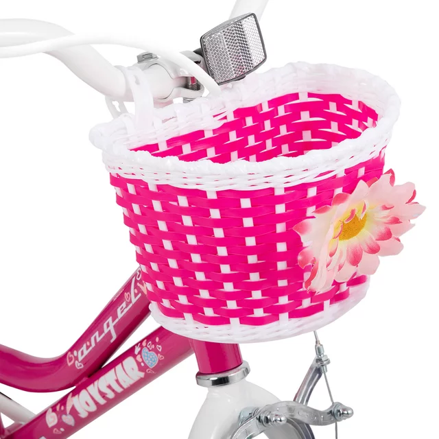 Children’s Bike Joystar Angel 14” w/ Basket & Training Wheels • 91 – 119 cm - Pink