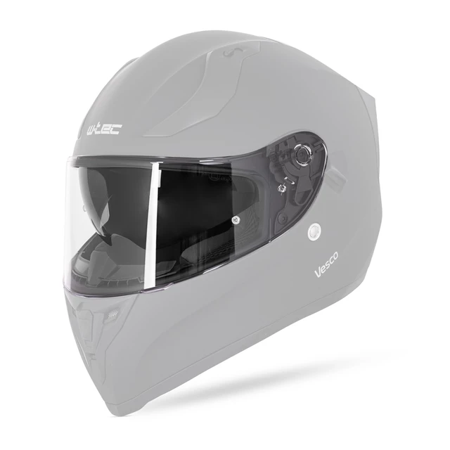 Pinlock® Ready Replacement Visor for W-TEC Vesco Helmet - Mirror - Clear