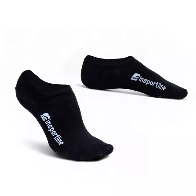 No-Show Bamboo Socks inSPORTline Silvatic Noshow AG+ Antibacterial – 3 Pairs - Black