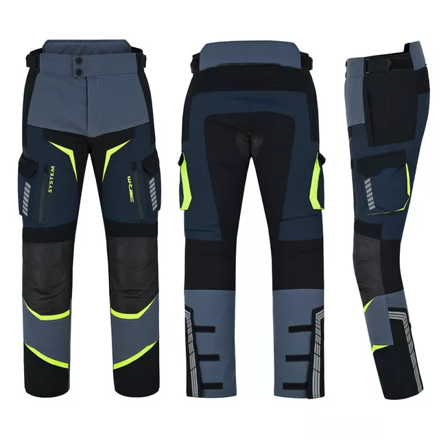 Motorcycle Pants W-TEC Modock - Black-Blue