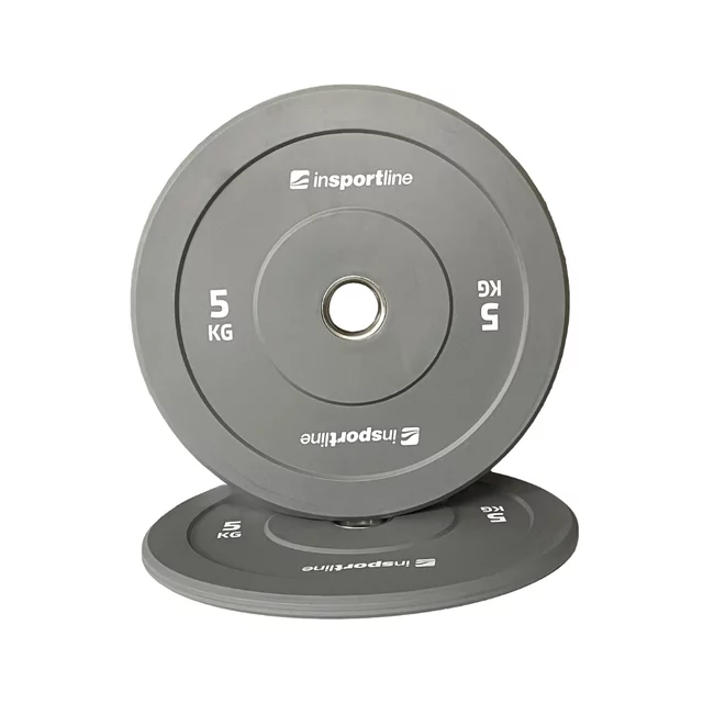 Rubber Weight Plate inSPORTline Bumper Plate Go 5 kg 50 mm