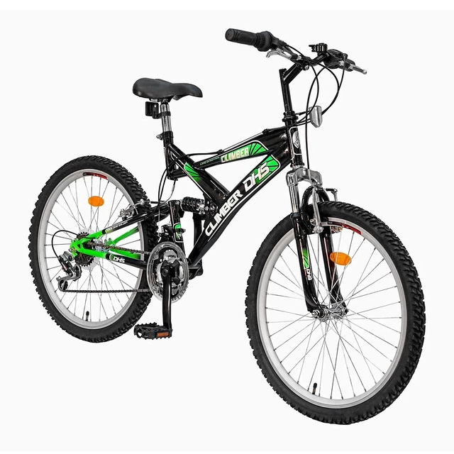 Junior bike DHS Climber 2642 - model 2011 - Black-Green