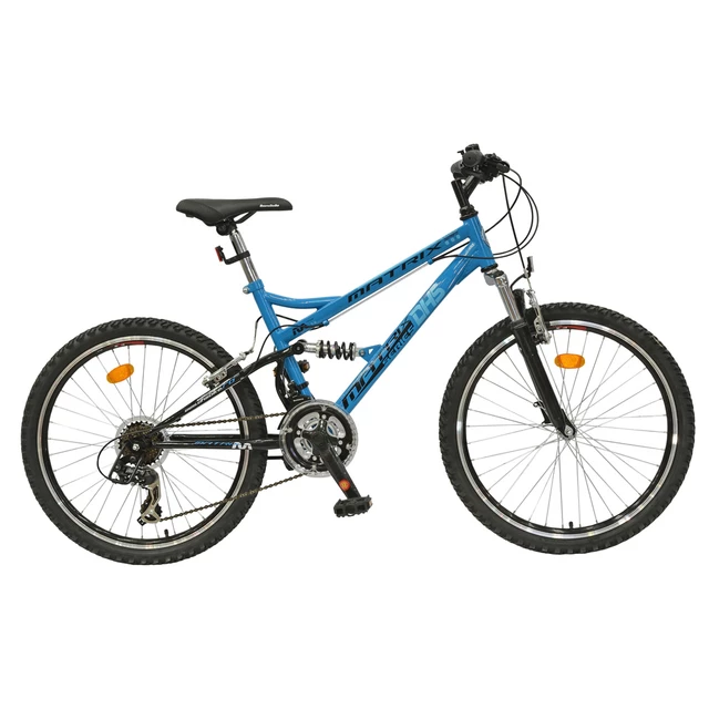 Full-suspended bike DHS 2445 Matrix 24" - model 2012 - Black-Blue