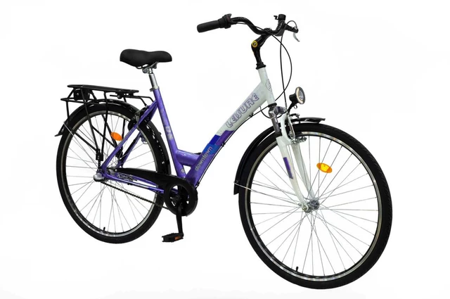 Ladies bike DHS Downtown Leisure 2856 - model 2011 - Violet-White
