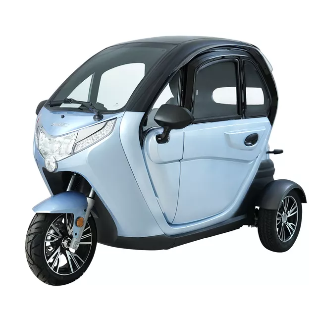 Electric Three-Wheeler w/ Roof W-TEC Tukago – 25 km/h - Blue - Blue