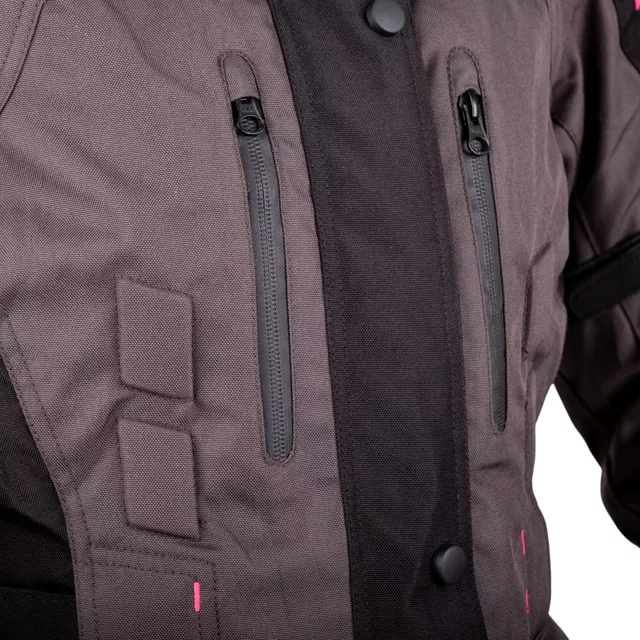 Women’s Motorcycle Jacket Barbata - černo-šedo-růžová