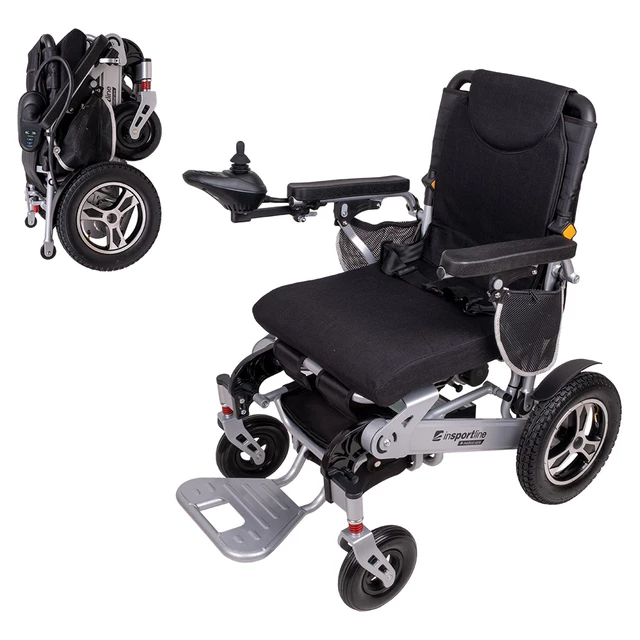 Electric Wheelchair inSPORTline Hawkie II 700 W - Silver - Silver