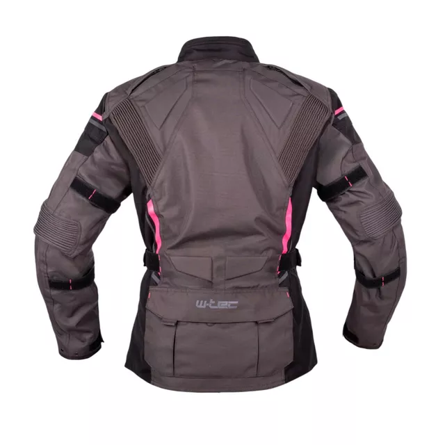 Women’s Motorcycle Jacket Barbata - černo-šedo-růžová