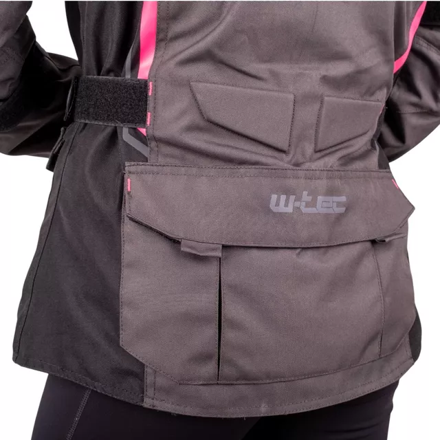 Women’s Motorcycle Jacket Barbata - černo-šedo-růžová