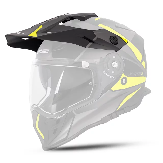 Replacement Peak for W-TEC Valso Helmet - Black-Fluo