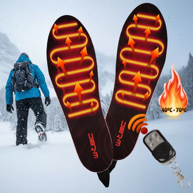 Heated Insoles W-TEC Dinaro 2 x 3,200 mAh w/ Remote Control