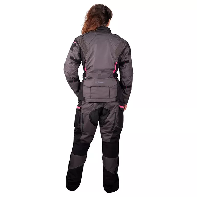 Women’s Motorcycle Jacket Barbata - černo-šedo-růžová