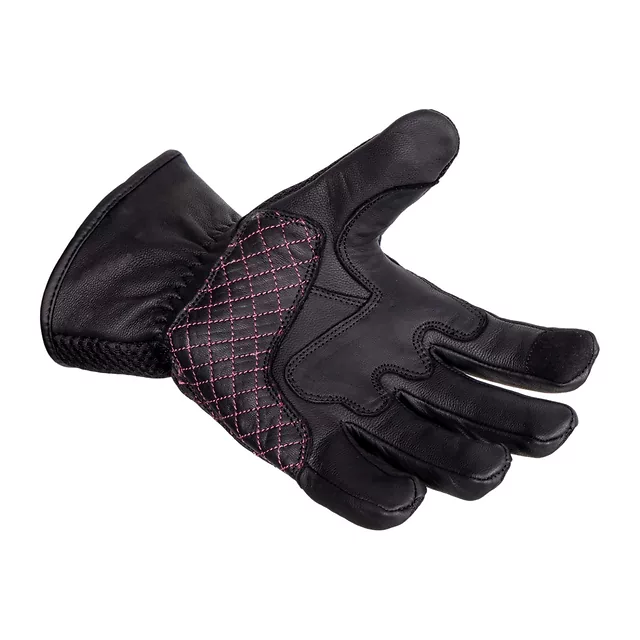 Women’s Motorcycle Gloves W-TEC Ladonna - Black-Pink