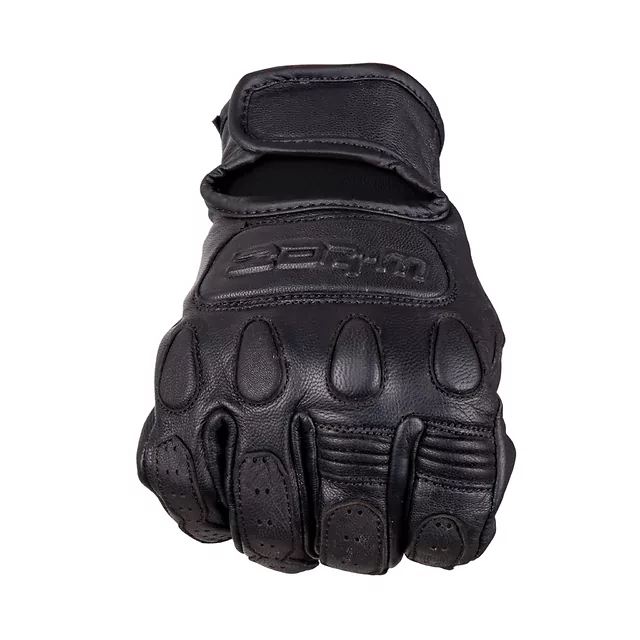 Leather Motorcycle Gloves W-TEC Cherton II - Black