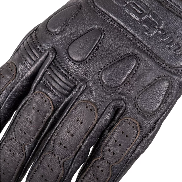 Leather Motorcycle Gloves W-TEC Cherton II - Black