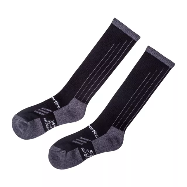 Merino Knee-Socks inSPORTline Meritic Ski AG+ Antibacterial - Black-Grey