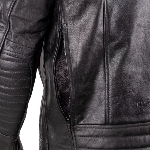 Leather Motorcycle Jacket W-TEC Murayo II - Black