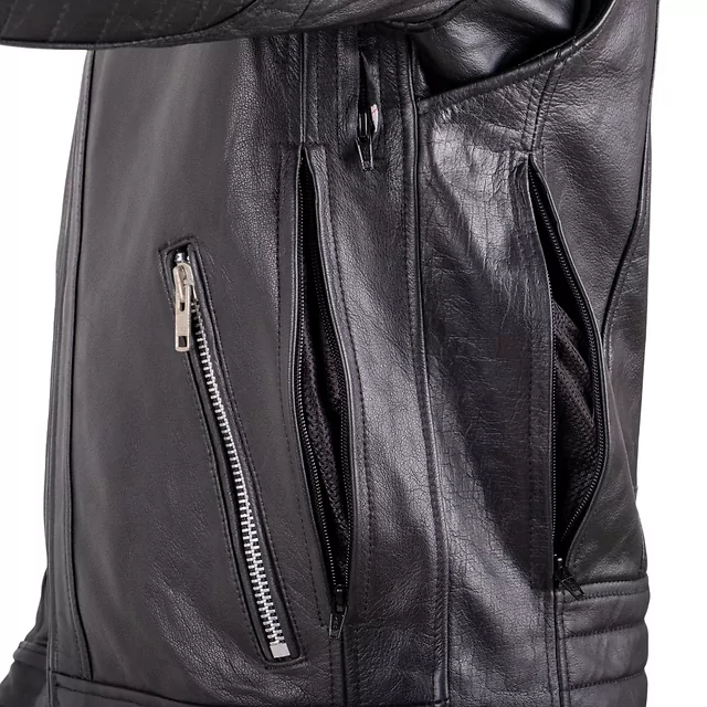 Leather Motorcycle Jacket W-TEC Murayo